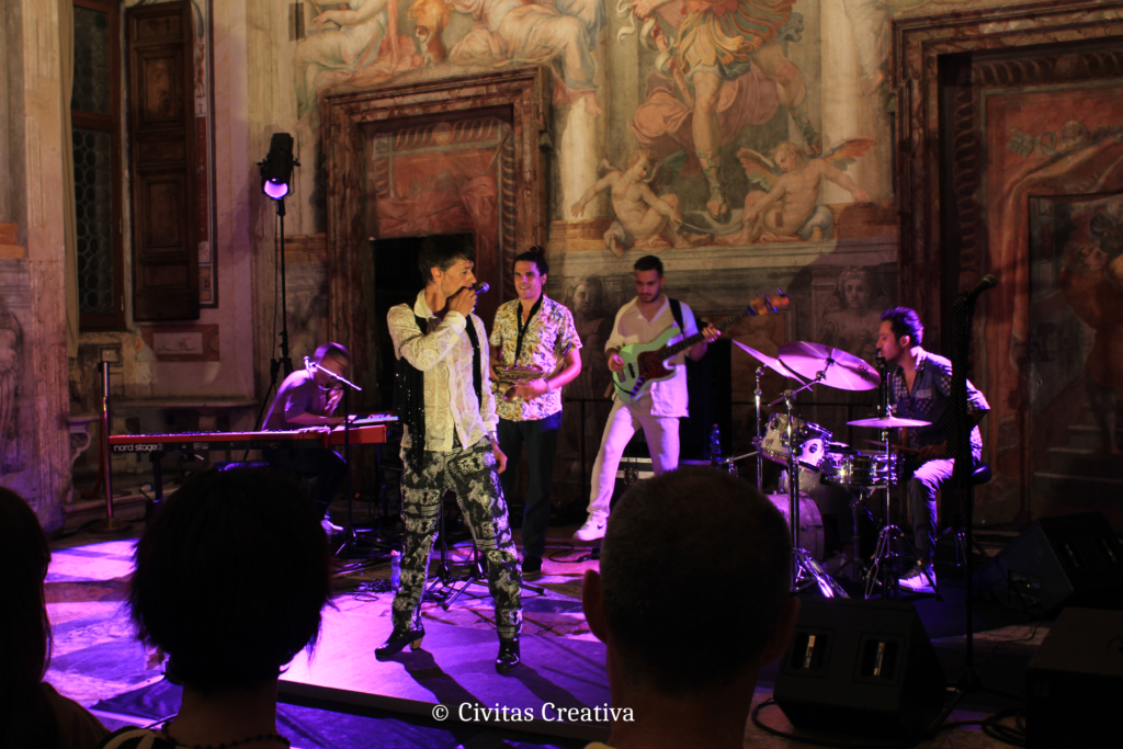 Antonio Lizana, David Sancho, Arin Keshishi, Shayan Fathi e El Mawi de Cadiz in Vishuddha 